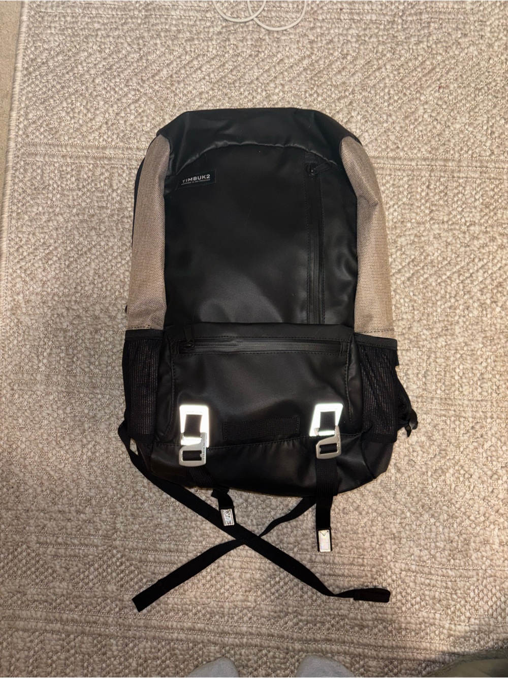 Black and Tan Timbuk2 Backpack - Durable Everyday Carry
